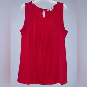 🍷Studio Works Elegant Red Sleeveless Top